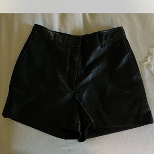 Aritzia babaton leather shorts